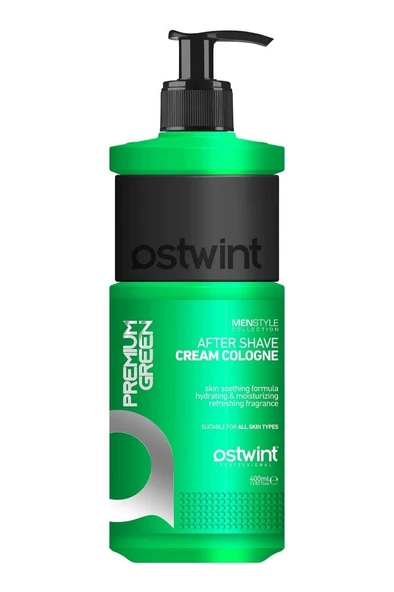Ostwint Tıraş Sonrası Krem Kolonya Balsam Premium Green 400 Ml ürün görseli 1