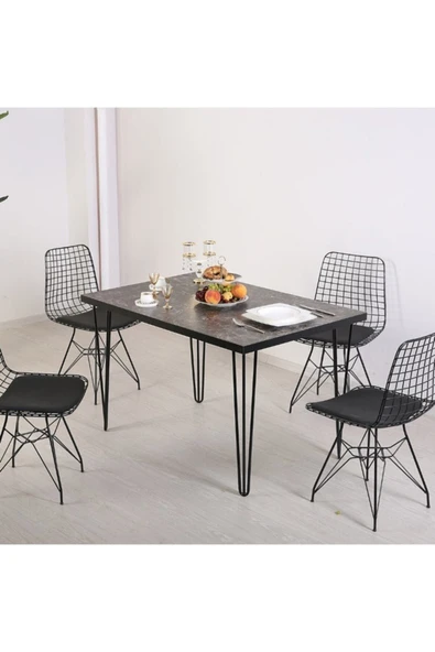 Yelken Metal Ayaklı 60x90 Cm Eclipse 2022(tek Masa) Mutfak Masası Balkon Masası Çalışma Masası ürün görseli 1