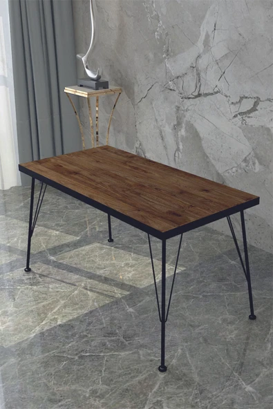 Modelvizyon Delta 60x120 Dekoratif Ceviz Mutfak Masası ürün görseli 1