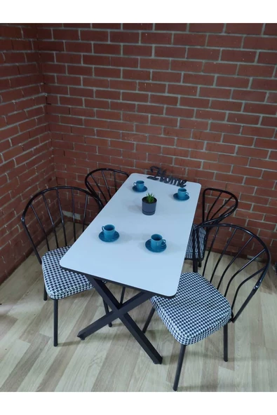 BAMBEDS MOBİLYA Masa Takımı, Yemek Masası, Mutfak Masası, Balkon Masası - 60x120 ürün görseli 1