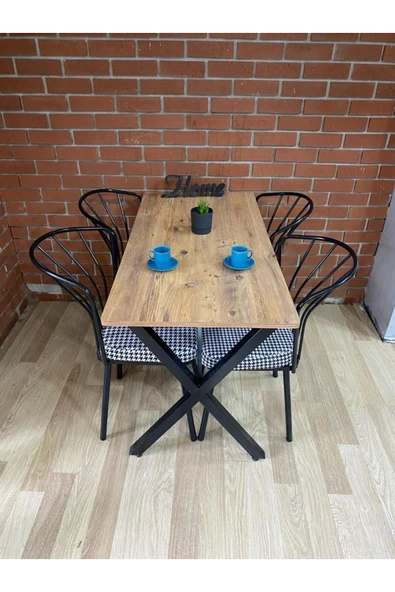 BAMBEDS MOBİLYA Masa Takımı, Yemek Masası, Mutfak Masası, Balkon Masası - 60x120 ürün görseli 1