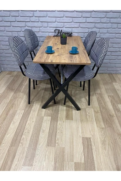 BAMBEDS MOBİLYA Masa Takımı, Yemek Masası, Mutfak Masası, Balkon Masası - 60x120 Çam ürün görseli 1
