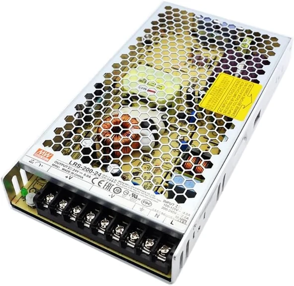 Mean Well LRS-200-24 200W 24V 8.8A Smps Güç Kaynağı ürün görseli 1