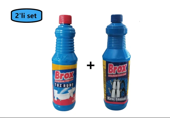 Brox Kireç Çözücü 1000 ml + Brox Tuz Ruhu 600 G--(2'li Set) ürün görseli 1