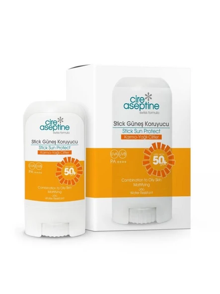 Cire Aseptine Stick Güneş Koruyucu - Karma ve Yağlı Ciltler 50SPF 17Gr ürün görseli 1