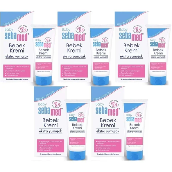 Sebamed Bebek Kremi 200ML (Ekstra Yumuşak) (5 Li Set) ürün görseli 1