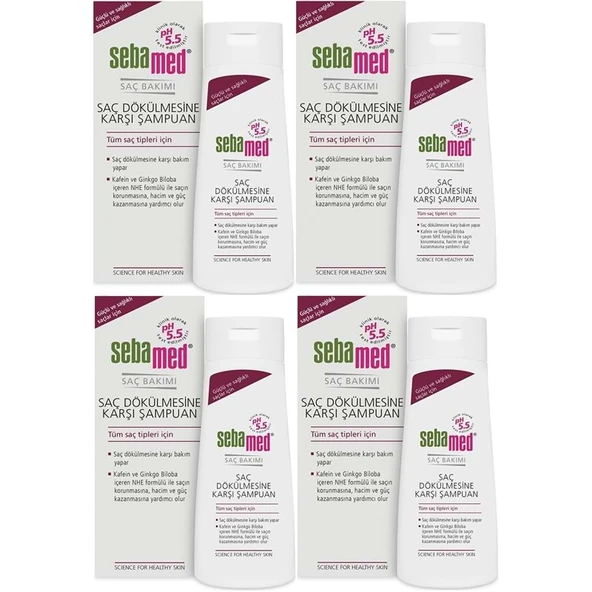Sebamed Şampuan 400ML Saç Dökülmesine Karşı (Tüm Saç Tipleri için) (4 Lü Set) ürün görseli 1