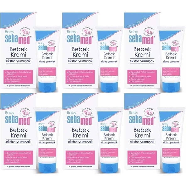 Sebamed Bebek Kremi 200ML (Ekstra Yumuşak) (6 Lı Set) ürün görseli 1