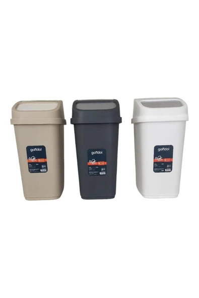 Vinto Kapaklı Çöp Kovası, Plastik 10 Lt Kombin Renkli ürün görseli 1