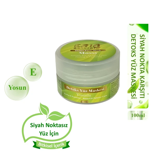 Erin Natural Siyah Nokta Karşıtı Detoks Yüz Maskesi 100 ml ürün görseli 1