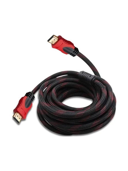 3 METRE ÖRGÜLÜ 1080P HDMI KABLO TV BİLGİSAYAR UYDU PROJEKSİYON FULL HD GÖRÜNTÜ SES AKTARMA KABLOSU ürün görseli 1