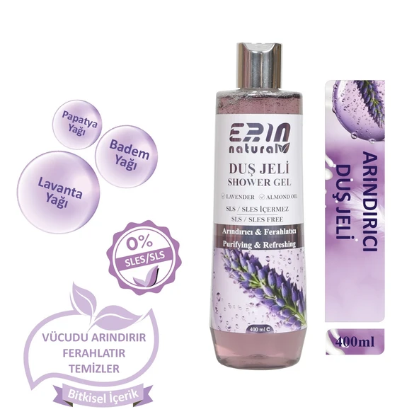 Erin Natural Sülfat Içermeyen Arındırıcı Duş Jeli 400 ml ürün görseli 1