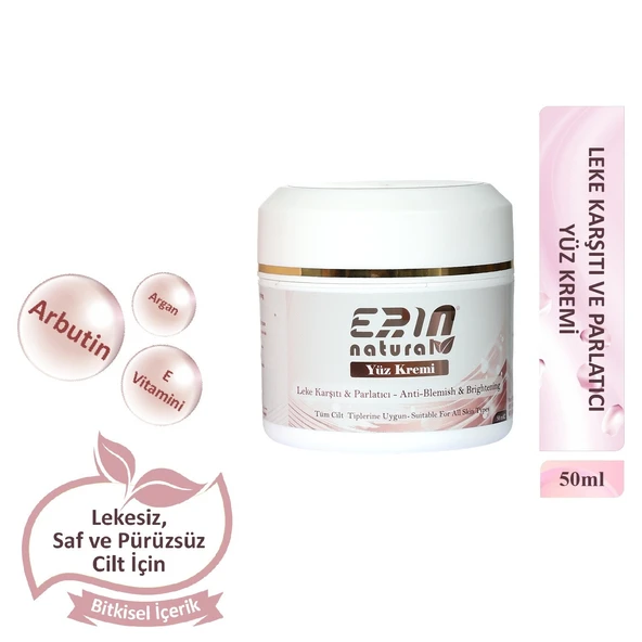 Erin Natural Leke Karşıtı Yüz Bakım Kremi 50 ml ürün görseli 1