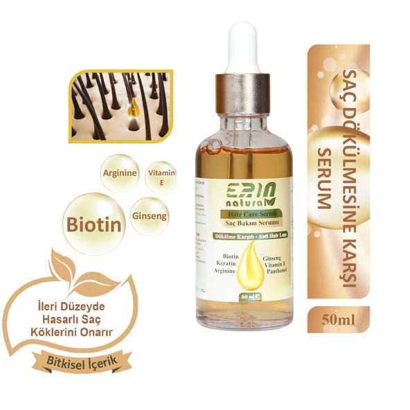 Erin Natural Dökülme Karşı Saç Bakım Serumu 50 ml ürün görseli 1
