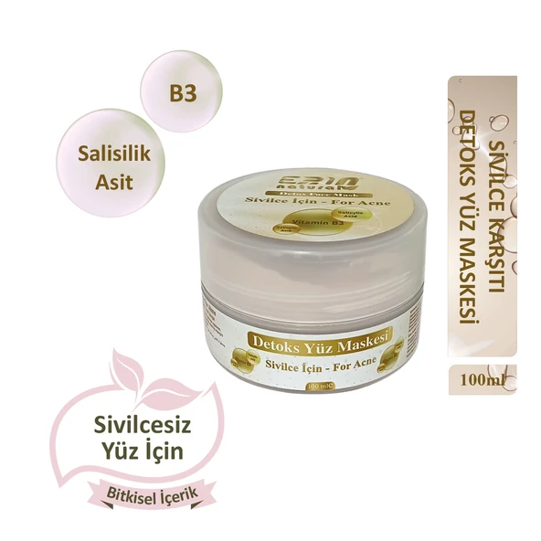 Erin Natural Sivilce Karşı Detoks Yüz Maskesi 100 ml ürün görseli 1