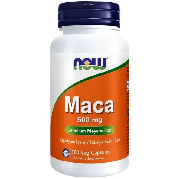Now Maca 500 mg / Lepidyum İçeren Takviye Edici Gıda (100 Kapsül) ürün görseli 1
