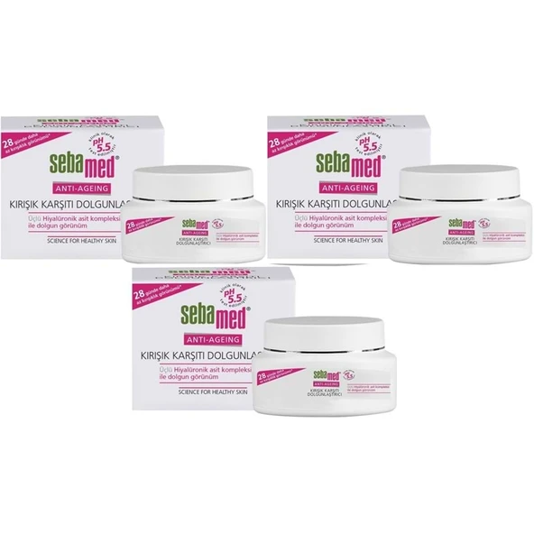 Sebamed Kırışık Karşıtı Dolgunlaştırıcı Antı-Ageıng Krem 50ML (3 Lü Set) ürün görseli 1
