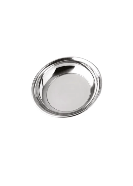 Çelik Yemek Tabağı 15,5 cm Paslanmaz Çelik Tabak - Resim 2