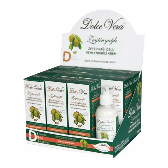 Dolce Vera Zeytinyağı Özlü Nemlendirici Krem 150 ml 11 Adet + 1 Adet Tester ürün görseli 1