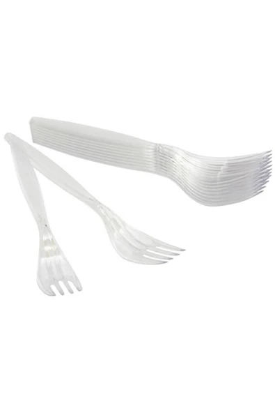 BAR-PACK Plastik Çatal Lüks 100 Adet - Resim 2