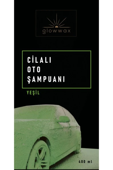 GLOWWAX YEŞİL RENKLİ CİLALI OTO YIKAMA ŞAMPUANI 400ML ürün görseli 1