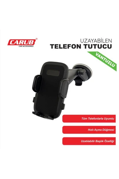 Carub Araç İçi Telefon Tutucu (Uzayan Vantuzlu) ürün görseli 1