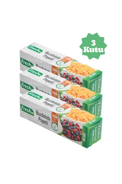FRESHUP Buzdolabı Poşeti Küçük Boy 3 Kutu ürün görseli 1