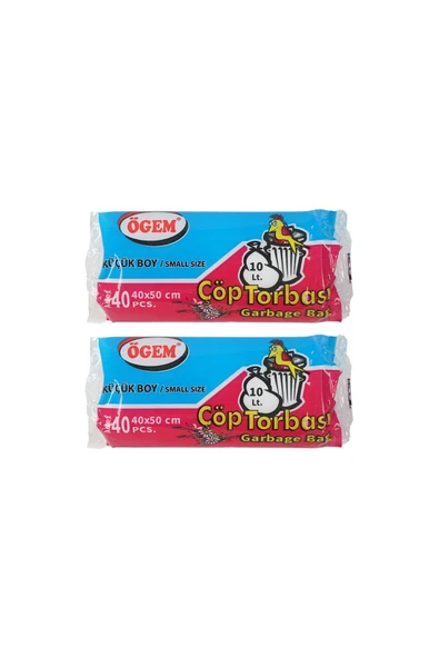 BAR-PACK Küçük Çöp Torbası 40x50 40'lı 2 Rulo 80 Adet ürün görseli 1