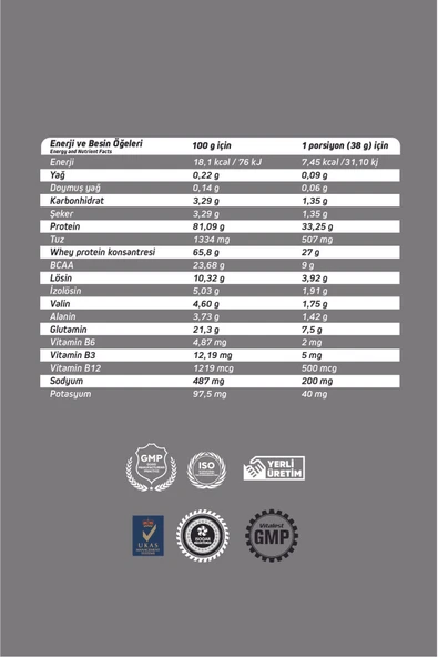 Whey Impreal - 988 Gr. Muz Aromalı Protein Tozu - Resim 3