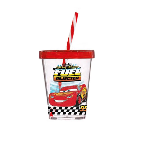 450cc Pipetli Bardak Cars Fuel Arabalar Lisanslı ürün görseli 1