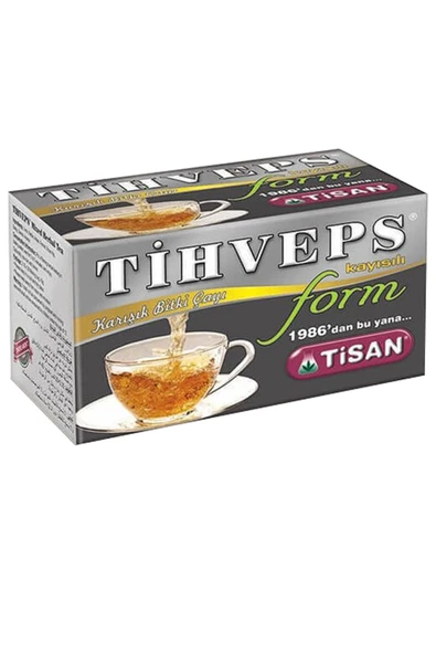 Tihveps Kayısılı Form Çayı Karışık Bitki 20 Süzen Poşet Tiveps Detox Çayı ürün görseli 1