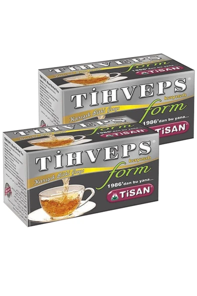 2 Kutu Tihveps Kayısılı Form Çayı Karışık Bitki Çayı Tiveps Detoks Çayı 2 Pk. ürün görseli 1