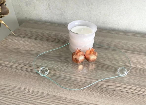 Cam Sunumluk sephpa üstü Pasta Tabağı kahve sunumu ürün görseli 1