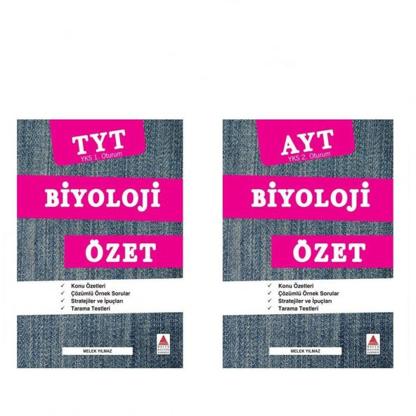 Delta Kültür TYT  ve AYT Biyoloji Konu Özetleri Seti 2 Kitap ürün görseli 1