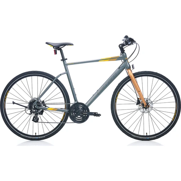 Carraro Sportive 324 28 Jant 24 Vites 52 cm Hidrolik Disk Fren Şehir Bisikleti antrasit füme bronz ürün görseli 1