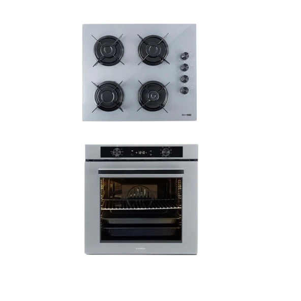 LUXELL 2 Lİ GRİ CAM SET (OCAK-FIRIN) ürün görseli 1