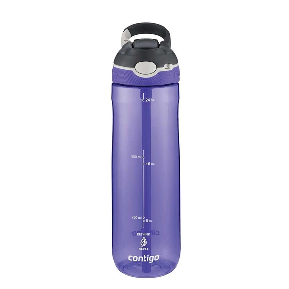 Contigo Cortland Tren Tek El Bas İç Kapaklı Su Matarası 720ml 2191383 - Koyu Mor ürün görseli 1