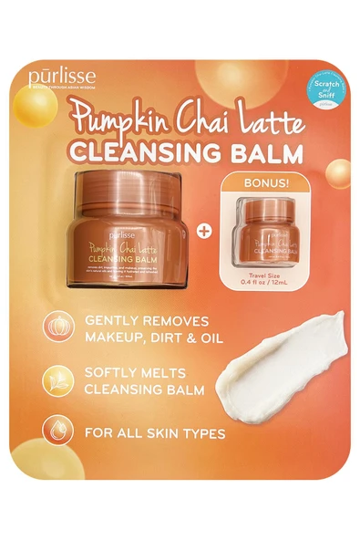 Purlisse Balkabağı ve Chai Özlü Temizleme Balmı 100ML + 12ML ürün görseli 1