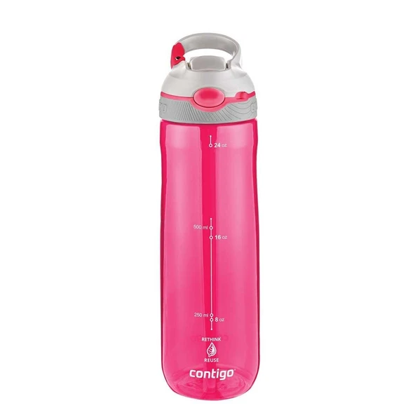 Contigo Cortland Tren Tek El Bas İç Kapaklı Su Matarası 720ml 2197050 - Pembe ürün görseli 1