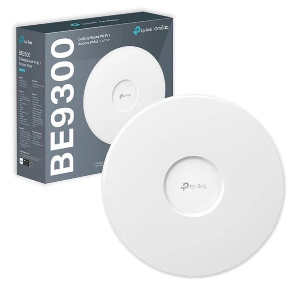 Tp-link Omada EAP772 BE9300 Tavan Tipi Üç Bantlı Wi-Fi 7 Access Point ürün görseli 1