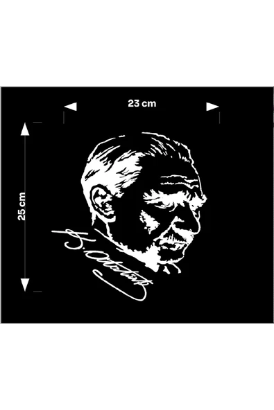 SEÇ Ata Ve İmzası Sticker Etiket Araba Sticker ürün görseli 1