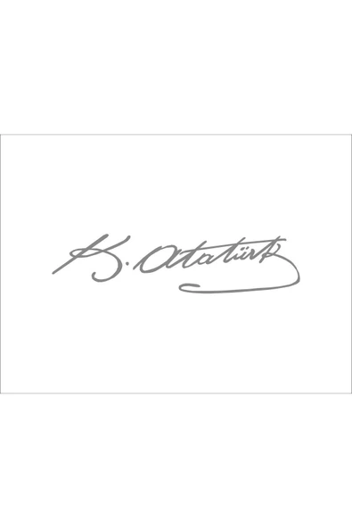 SEÇ K.atatürk Imzası Sticker Araç Sticker ürün görseli 1