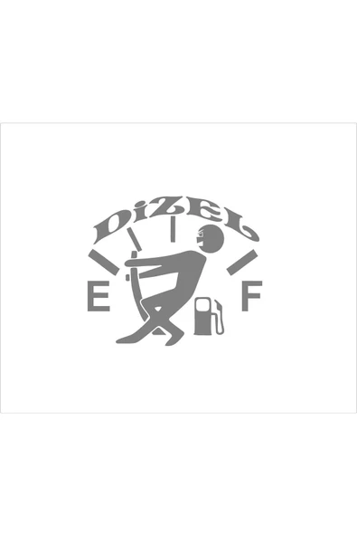 SEÇ Depo Kapağı Dizel Sticker Çok Amaçlı Etiket ürün görseli 1