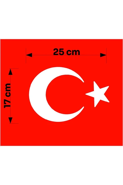 SEÇ Ay Yıldız Sticker Araba sticker Motor sticker ürün görseli 1