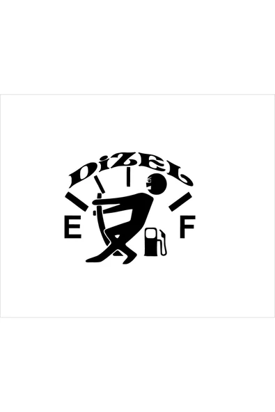 SEÇ Depo Kapağı Dizel Sticker Çok Amaçlı Etiket ürün görseli 1