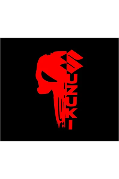 SEÇ Suzuki Punisher Sticker  Çok Amaçlı Sticker ürün görseli 1