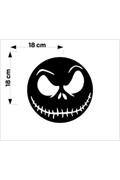 SEÇ Gülen Surat Jack Sticker Çok Amaçlı Sticker - Resim 3