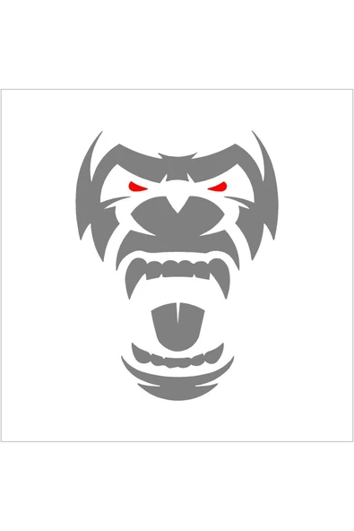 SEÇ Goril Surat Sticker Çok Amaçlı Sticker ürün görseli 1