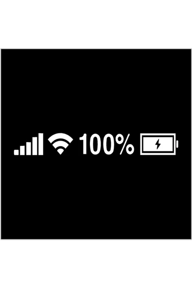 SEÇ Batarya Wifi Pil Gösterge Sticker Oto Sticker ürün görseli 1