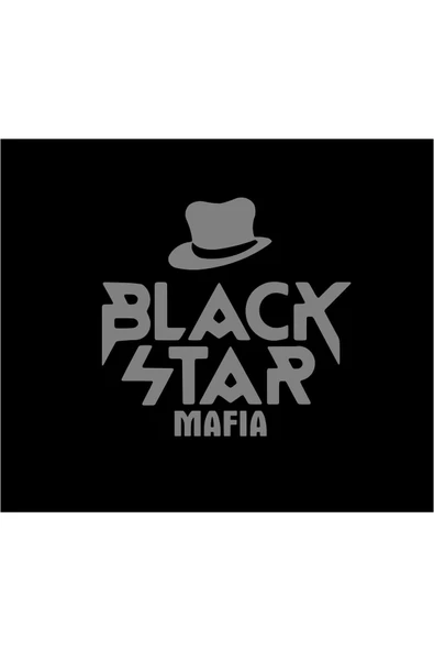 SEÇ BLACK STAR MAFIA (16X15CM) Araç Laptop Çok Amaçlı Sticker ürün görseli 1
